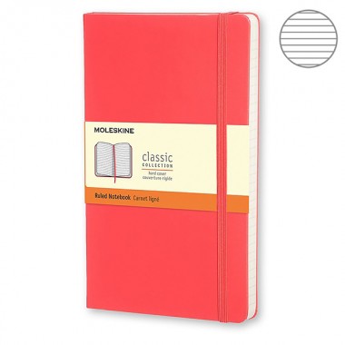 Блокнот Moleskine Classic средний коралловый QP060F14