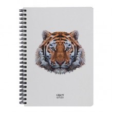 Скетчбук Crazy Sketches Geometrical - Tiger на пружине Скетчбук Crazy Sketches Geometrical - Tiger на пружине