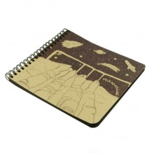 Блокнот с темными листами на пружине "Полетiли" Блокнот с темными листами на пружине "Полетiли"