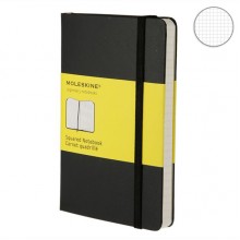 Записная Книжка Moleskine A6 Клетка Черная Твердая Обложка Записная Книжка Moleskine A6 Клетка Черная Твердая Обложка