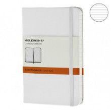 Записная Книжка Moleskine A6 Линия Белая Твердая Обложка Записная Книжка Moleskine A6 Линия Белая Твердая Обложка