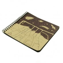 Блокнот с темными листами на пружине "Полетiли" Блокнот с темными листами на пружине "Полетiли"