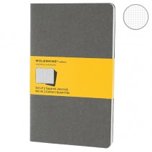 Набор блокнотов Moleskine Cahier средних серых CH317 Набор блокнотов Moleskine Cahier средних серых CH317