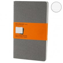 Набор блокнотов Moleskine Cahier средних серых CH316 Набор блокнотов Moleskine Cahier средних серых CH316
