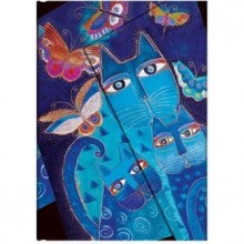 Блокнот Paperblanks Фантастические Коты A5, Линия, Синие коты Блокнот Paperblanks Фантастические Коты A5, Линия, Синие коты