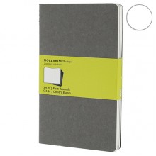 Набор блокнотов Moleskine Cahier средних серых CH318 Набор блокнотов Moleskine Cahier средних серых CH318