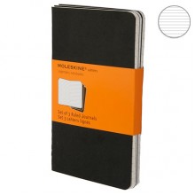 Набор блокнотов Moleskine Cahier маленьких черных QP311 Набор блокнотов Moleskine Cahier маленьких черных QP311