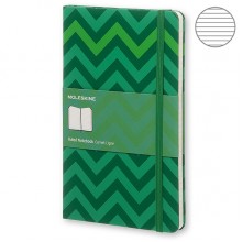 Блокнот Moleskine Chevron средний зелёный SKTGQP060CHEVC Блокнот Moleskine Chevron средний зелёный SKTGQP060CHEVC