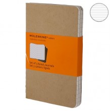 Набор блокнотов Moleskine Cahier средних бежевых QP416 Набор блокнотов Moleskine Cahier средних бежевых QP416