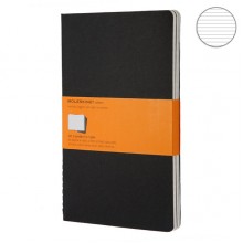 Набор блокнотов Moleskine Cahier средних черных QP316 Набор блокнотов Moleskine Cahier средних черных QP316