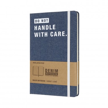 Блокнот Moleskine DENIM – DON‘T HANDLE WITH CARE LCDNQP060D