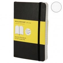 Записная Книжка Moleskine Classic A6 Клетка Черная Мягкая Обложка Записная Книжка Moleskine Classic A6 Клетка Черная Мягкая Обложка