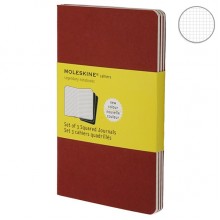 Набор блокнотов Moleskine Cahier средних бордо CH117 Набор блокнотов Moleskine Cahier средних бордо CH117