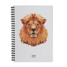 Скетчбук Crazy Sketches Geometrical - Lion на пружине Скетчбук Crazy Sketches Geometrical - Lion на пружине