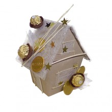 Новогодняя композиция из конфет Рустик Новогодняя композиция из конфет Рустик