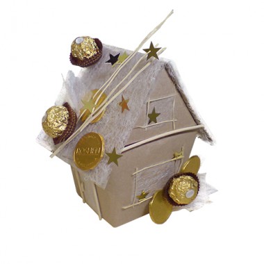 Новогодняя композиция из конфет Рустик