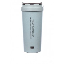 Чашка из биопластика (Крышка с ручкой) 500мл.Голубой Чашка из биопластика (Крышка с ручкой) 500мл.Голубой