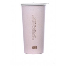 Чашка из биопластика 400 ml.Розовый Чашка из биопластика 400 ml.Розовый