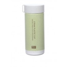 Бутылка из биопластика 300 мл. (двойная стенка). Зеленый Бутылка из биопластика 300 мл. (двойная стенка). Зеленый