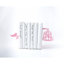 Держатели для книг Клетка с птицами (розовая) Держатели для книг Клетка с птицами (розовая)