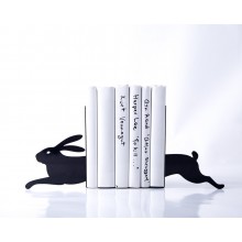 Держатели для книг Бегущий Заяц (чёрный) Держатели для книг Бегущий Заяц (чёрный)