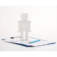 Держатель для книг Робот (белый) Держатель для книг Робот (белый)