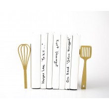 Держатели для книг Венчик и Лопатка (золотистый) Держатели для книг Венчик и Лопатка (золотистый)