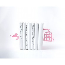 Держатели для книг Клетка с птицами (розовая) Держатели для книг Клетка с птицами (розовая)