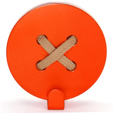 Вешалки Glozis Вешалка настенная Glozis Button Orange