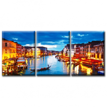 Картины на холсте Glozis Модульная Картина Glozis Grand Canal Картины на холсте Glozis Модульная Картина Glozis Grand Canal