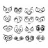 Наклейки интерьерные Glozis Виниловая Наклейка Glozis Funny Eyes