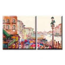 Картины на холсте Glozis Модульная Картина Glozis Rain Картины на холсте Glozis Модульная Картина Glozis Rain