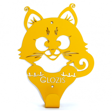 Вешалки Glozis Вешалка настенная Glozis Kitty Yellow Вешалки Glozis Вешалка настенная Glozis Kitty Yellow