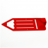 Вешалки Glozis Вешалка настенная Glozis Pencil Red