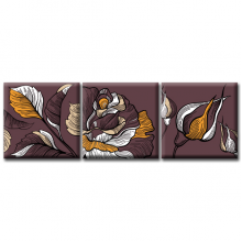 Картины на холсте Glozis Модульная Картина Glozis Dark Rose Картины на холсте Glozis Модульная Картина Glozis Dark Rose