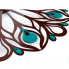 Настенные часы Peacock Feather