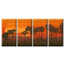 Картины на холсте Glozis Модульная Картина Glozis Sunset