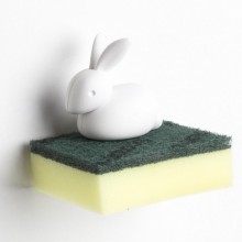 Держатель для губки Sponge Bunny Qualy Белый Держатель для губки Sponge Bunny Qualy Белый