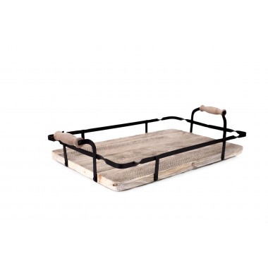 Прямоугольный деревянный поднос