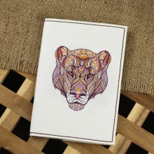 Обложка для паспорта "Ethnic puma" + блокнотик Обложка для паспорта "Ethnic puma" + блокнотик