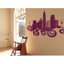 Интерьерная наклейка Город 4 Интерьерная наклейка Город 4