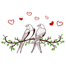 Наклейки интерьерные Glozis Виниловая Наклейка Glozis Swallows Наклейки интерьерные Glozis Виниловая Наклейка Glozis Swallows