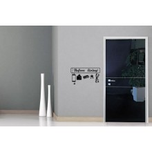 Интерьерная наклейка Взять Перед Выходом Интерьерная наклейка Взять Перед Выходом