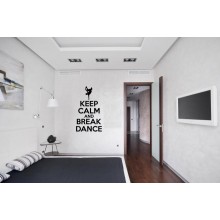 Интерьерная наклейка Keep Calm And Break Dance Интерьерная наклейка Keep Calm And Break Dance