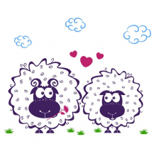 Наклейки интерьерные Glozis Виниловая Наклейка Glozis Lamb Наклейки интерьерные Glozis Виниловая Наклейка Glozis Lamb