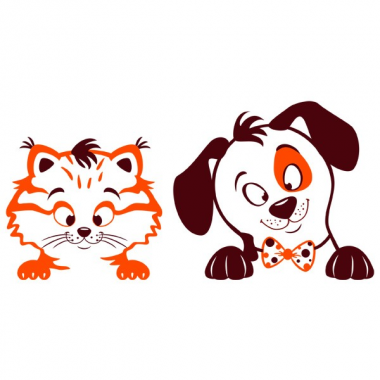 Наклейки интерьерные Glozis Виниловая Наклейка Glozis Pets