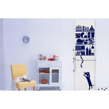 Продукты И Собака Для Холодильника Продукты И Собака Для Холодильника