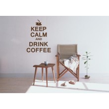 Интерьерная наклейка Keep Calm And Drink Coffee Интерьерная наклейка Keep Calm And Drink Coffee