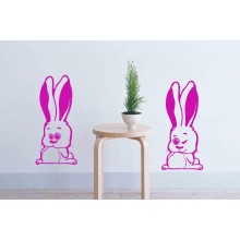 Интерьерная наклейка Два Зайца Интерьерная наклейка Два Зайца