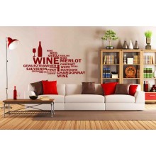 Интерьерная наклейка Винная Карта Интерьерная наклейка Винная Карта